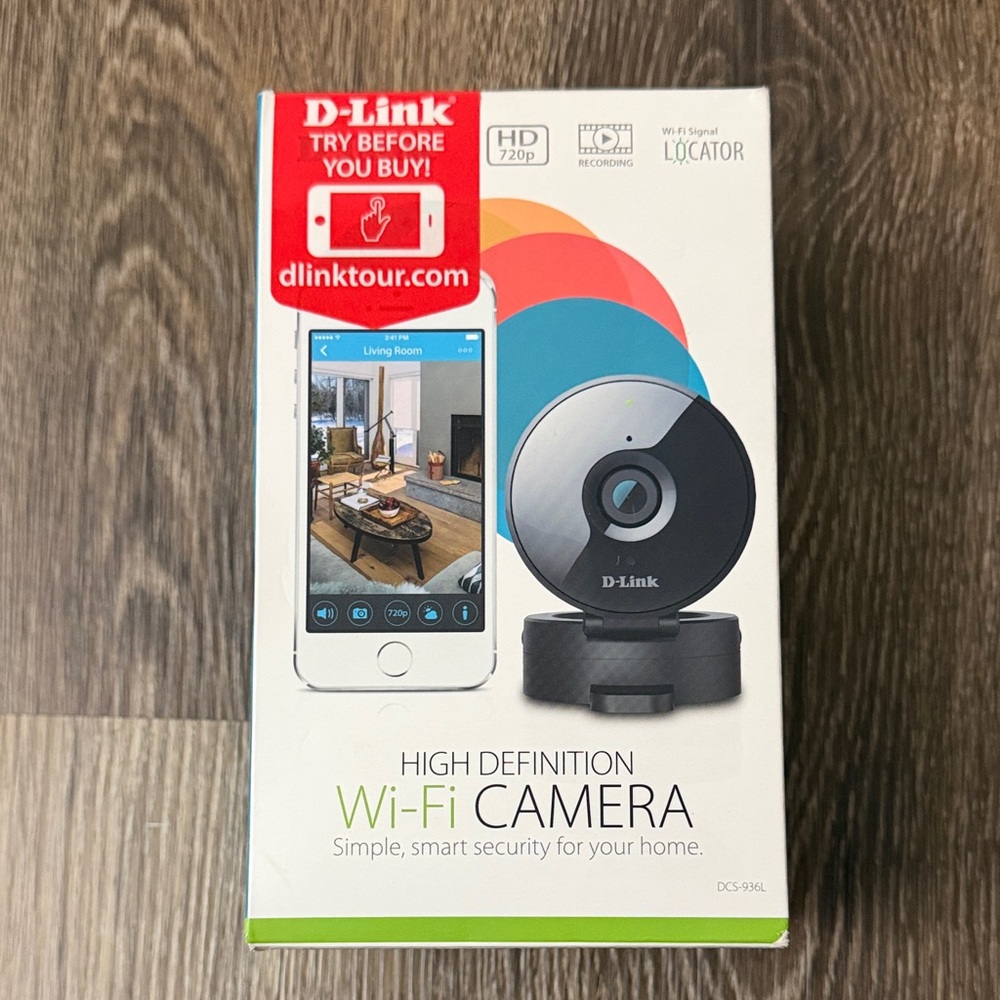 D-Link Black and Silver Wi‑Fi Camera